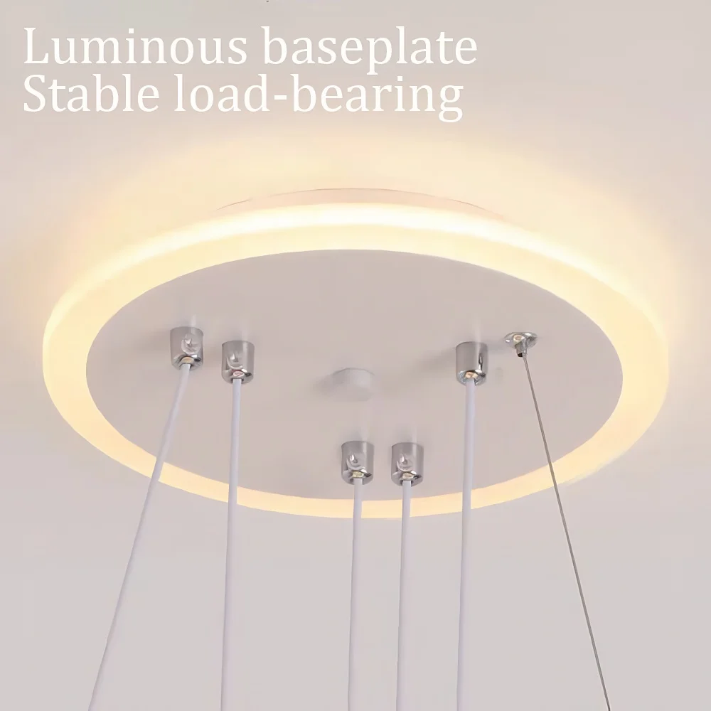 LED Chandelier with Three Spherical Lamps - Image 6