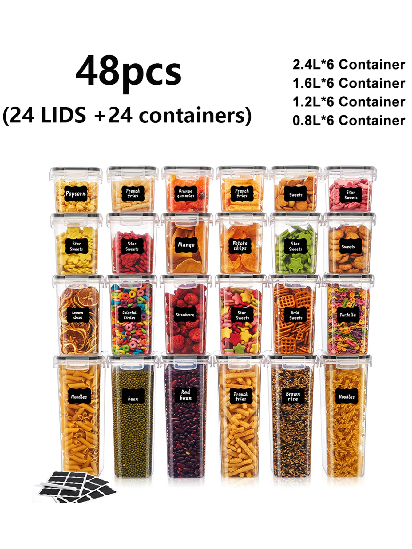 24/48pcs, Sealed Food Storage Containers with Lids - Image 7