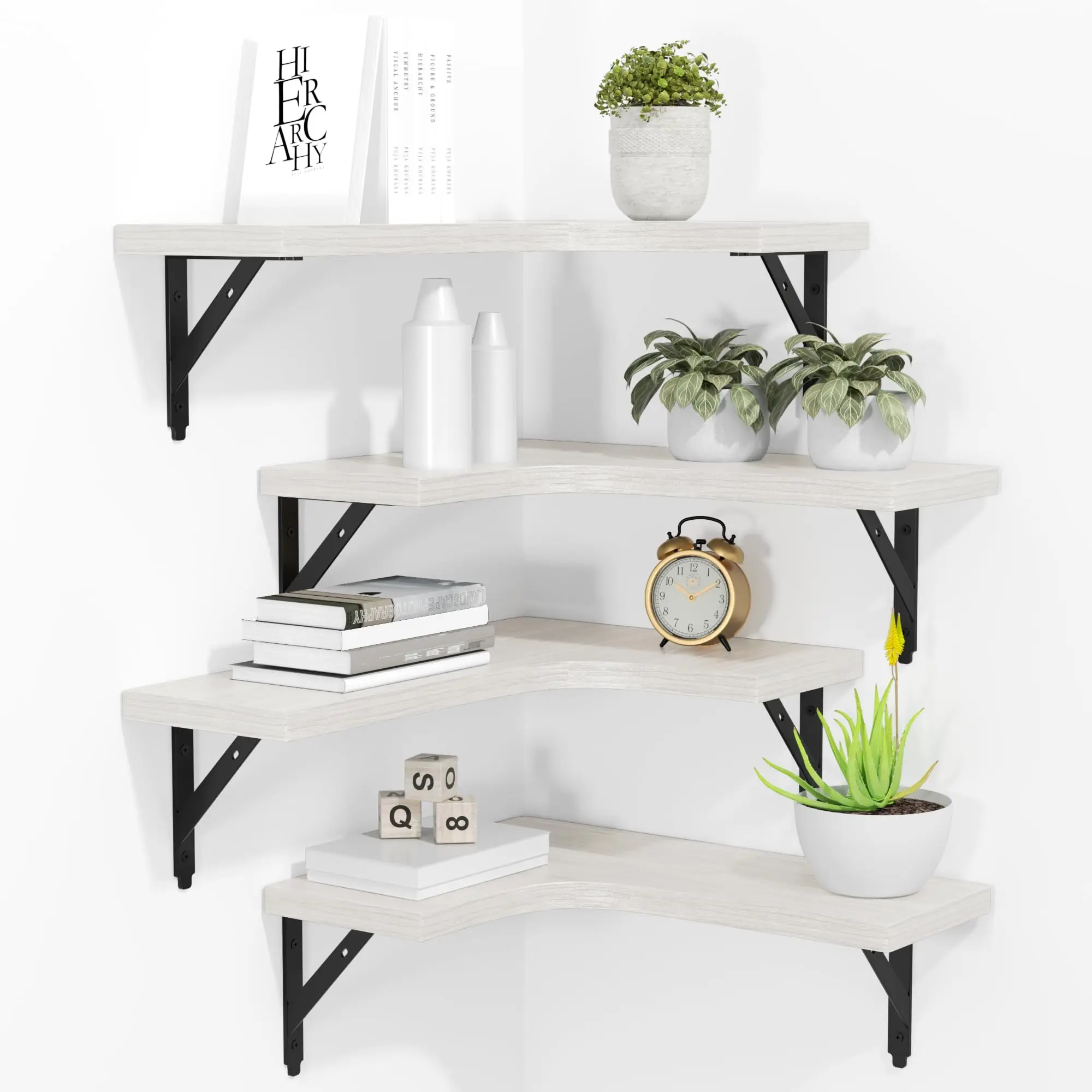 Corner Floating Shelves Wall Mounted Set Of 4 - Image 7