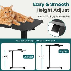 Standing Office Flip C-shaped Table Portable - Thumbnail Image 3