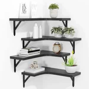 Corner Floating Shelves Wall Mounted Set Of 4
