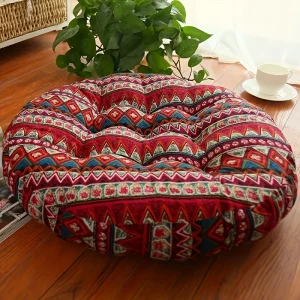 Round Floor Cushion Pillow  Machine Washable - Thumbnail Image 5