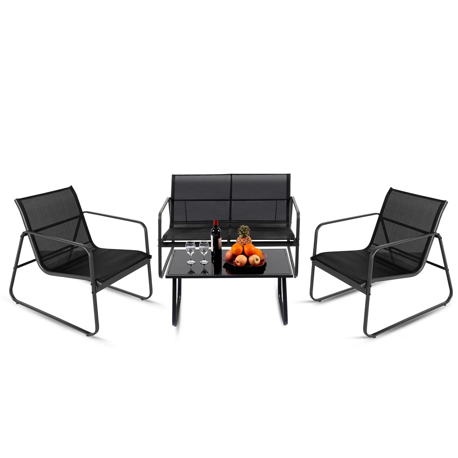 Outdoor Patio Furniture 4 Pieces Set - Image 6